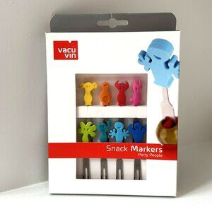 Vacu Vin Snack Makers/Forks - Party People – Set of 8, Multi-Color